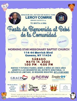 Baby Shower de la comunidad del sureste de Queens del Senador Comrie